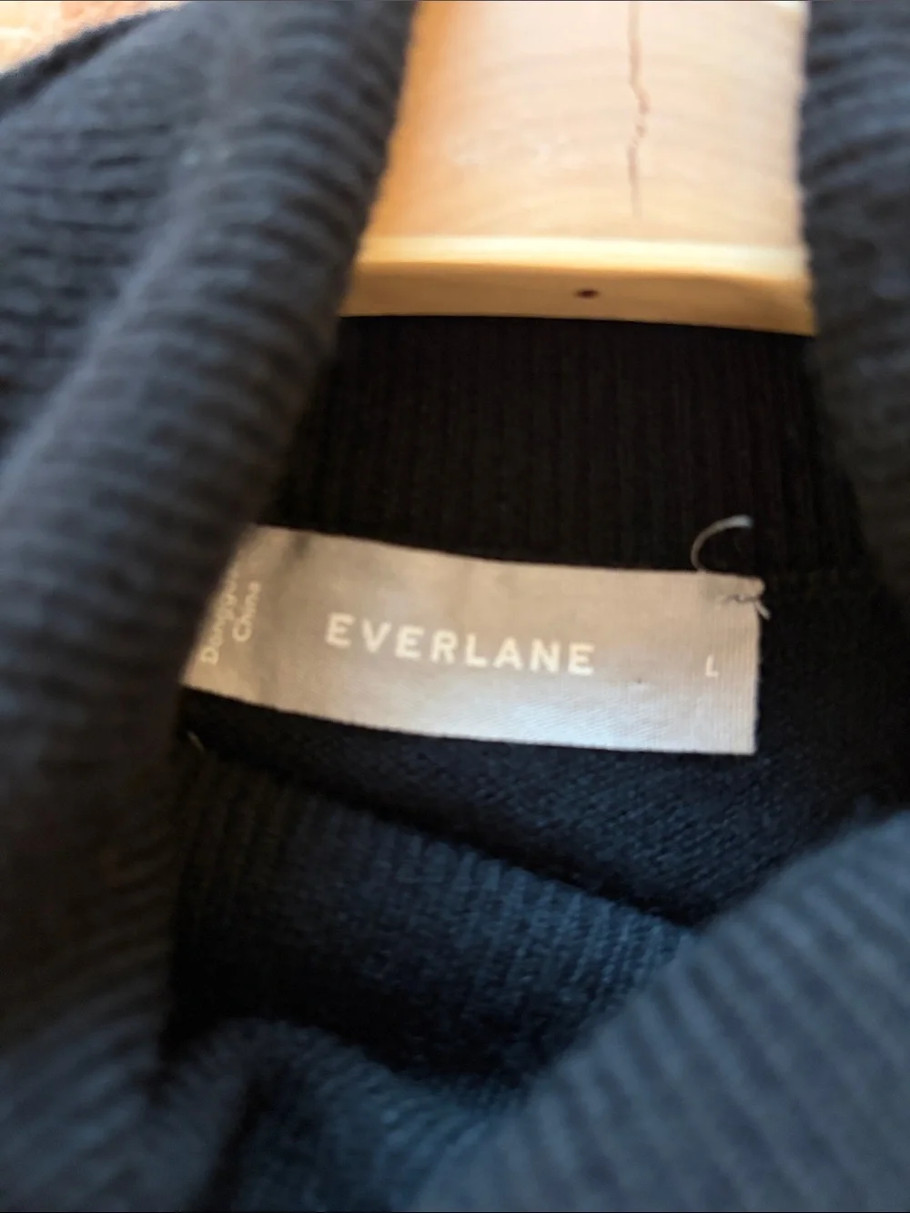 Everlane Cashmere Turtleneck Dress. Black
